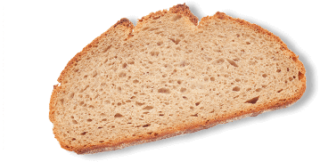 Long slice of bread