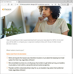Choice Hotels Survey for Pardot