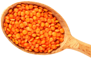 Beans in spoon